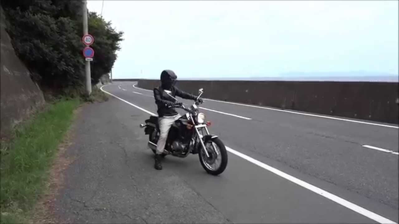 エリミネーター125 走行動画 海岸沿い編 - YouTube