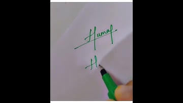 Huma name signature #shorts#youtubeshorts#signs#namesignature