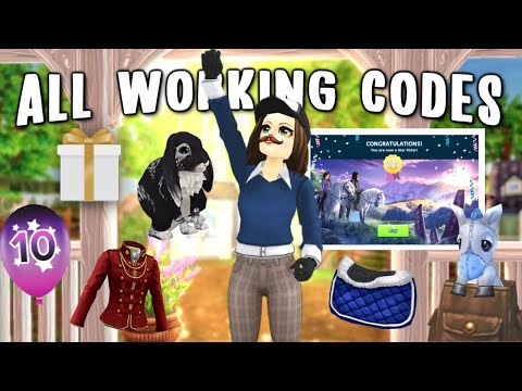 ALL 12 WORKING REDEEM CODES 2021 (FREE Star Rider, Pets, Clothes, Tack, Food...) in Star Stable