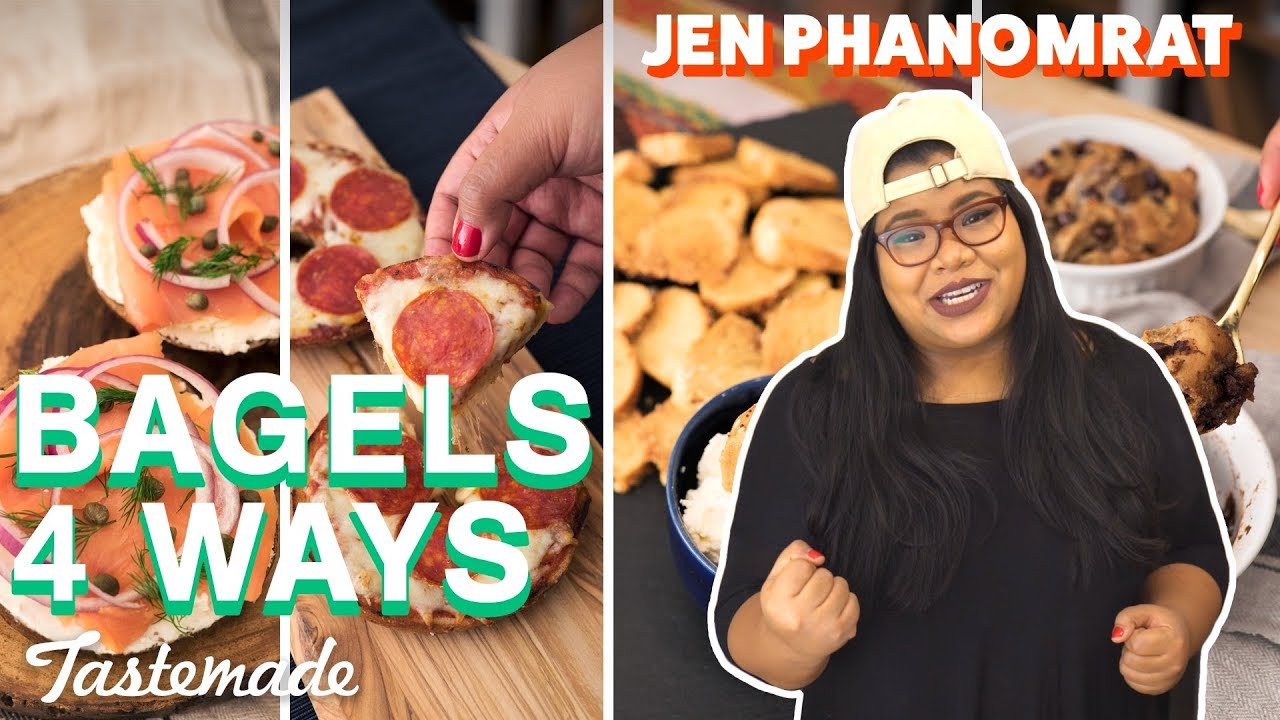 Bagels 4-Ways I Good Times with Jen | Tastemade