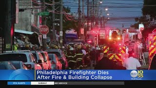 Philadelphia firefighter dies after fire and building collapse