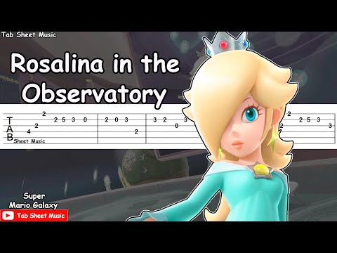 Super Mario Galaxy - Rosalina in the Observatory Guitar Tutorial