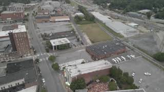 High over Gadsden, Al HD Drone Video above Gadsden