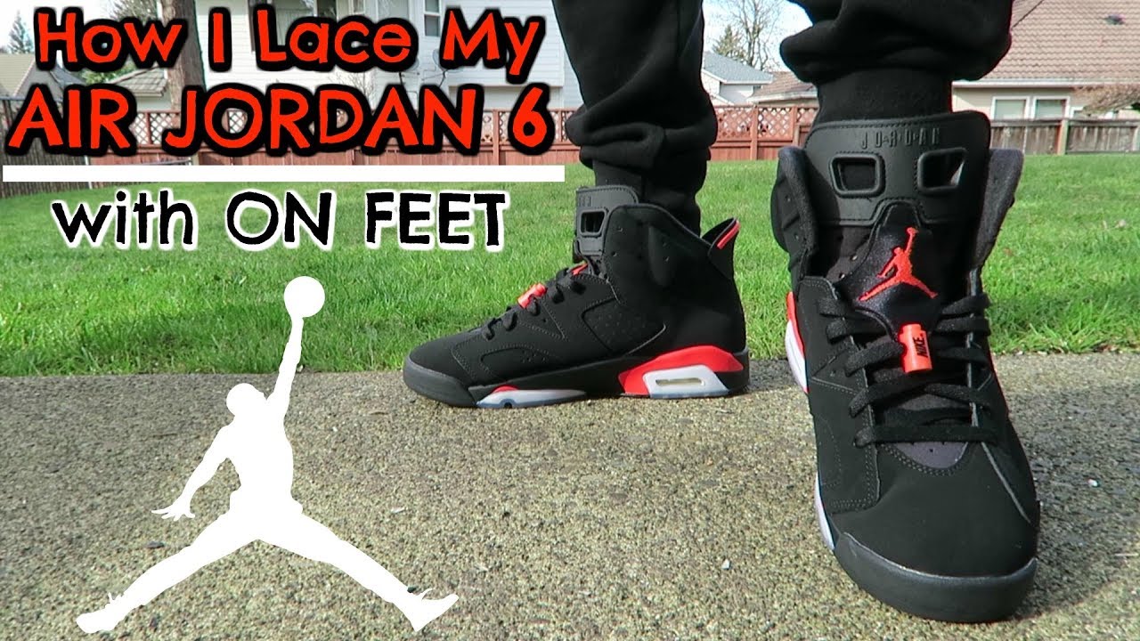 how to lace air jordan 6 rings