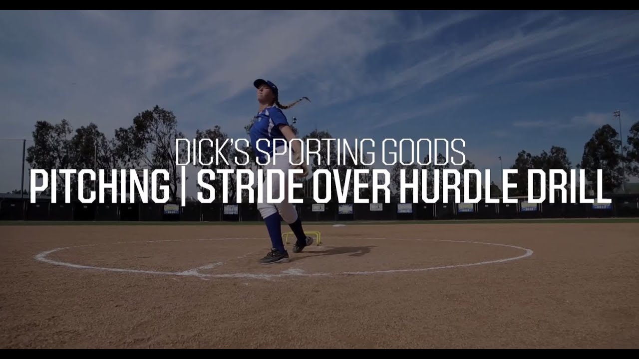 Stride Over Hurdle Drill Softball Pitcher Drills YouTube