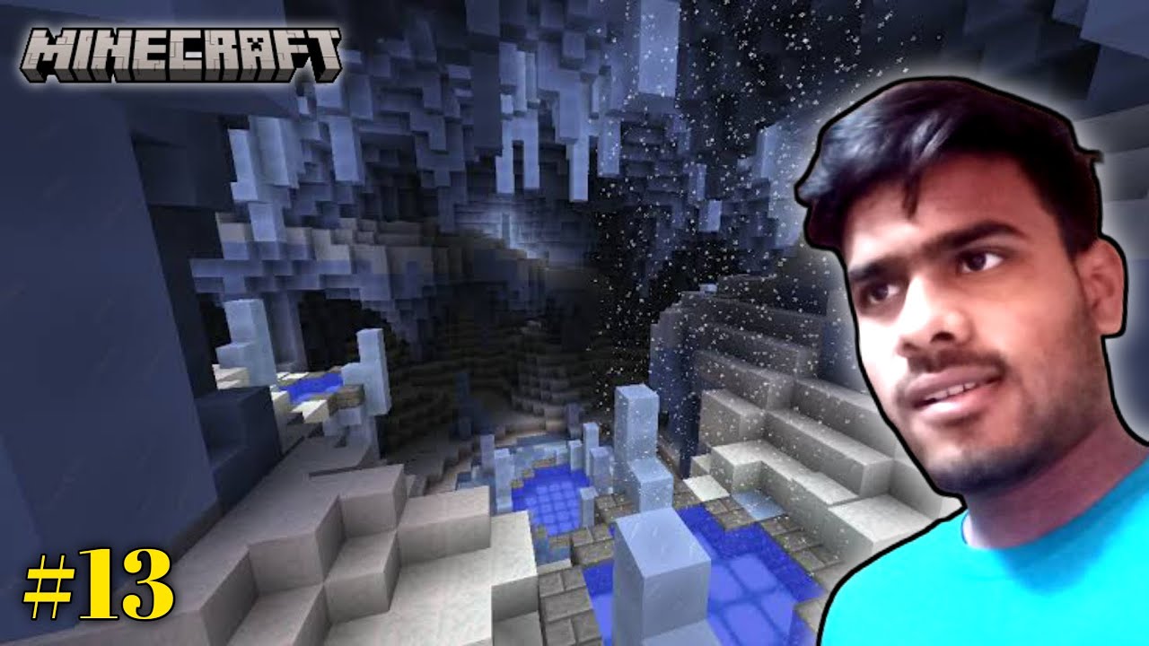 I FOUND SECRET CAVE IN ICE MOUNTAIN/ MINECRAFT GAMEPLAY #13 - YouTube