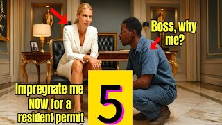 Part 5-: Billionaire Boss gave Residence Visa to a poor janitor to get her pregnant then..#tales