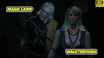 The Witcher 3 Magic Lamp Side Quest Walkthrough [ 4K ]