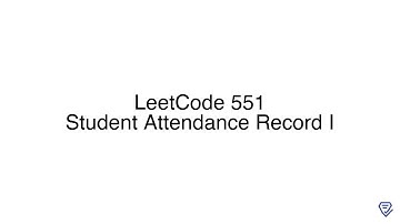 LeetCode 551: Student Attendance Record I