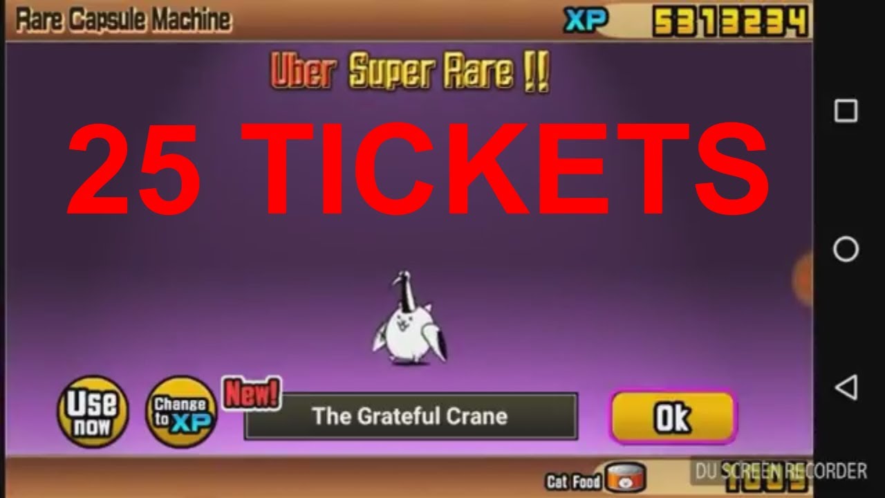The Battle Cats EPICFEST Rare Cat Capsule Opening 25 TICKETS YouTube