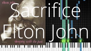 🎹 Sacrifice, Elton John, Synthesia Piano Tutorial