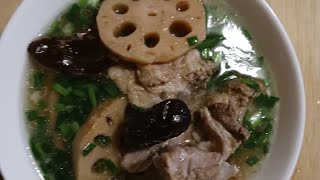 Instant pot Spare ribs & lotus roots soup in 8' , so easy so quick