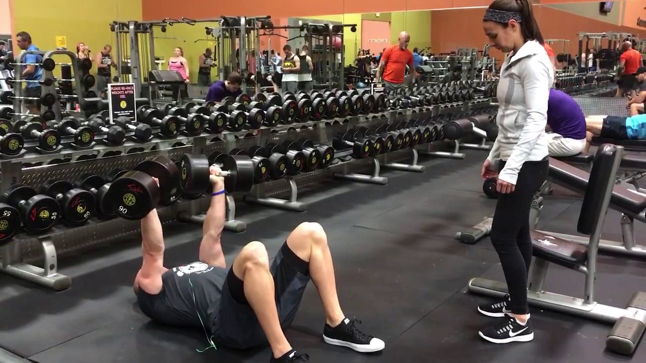 Dumbbell Floor Press - YouTube