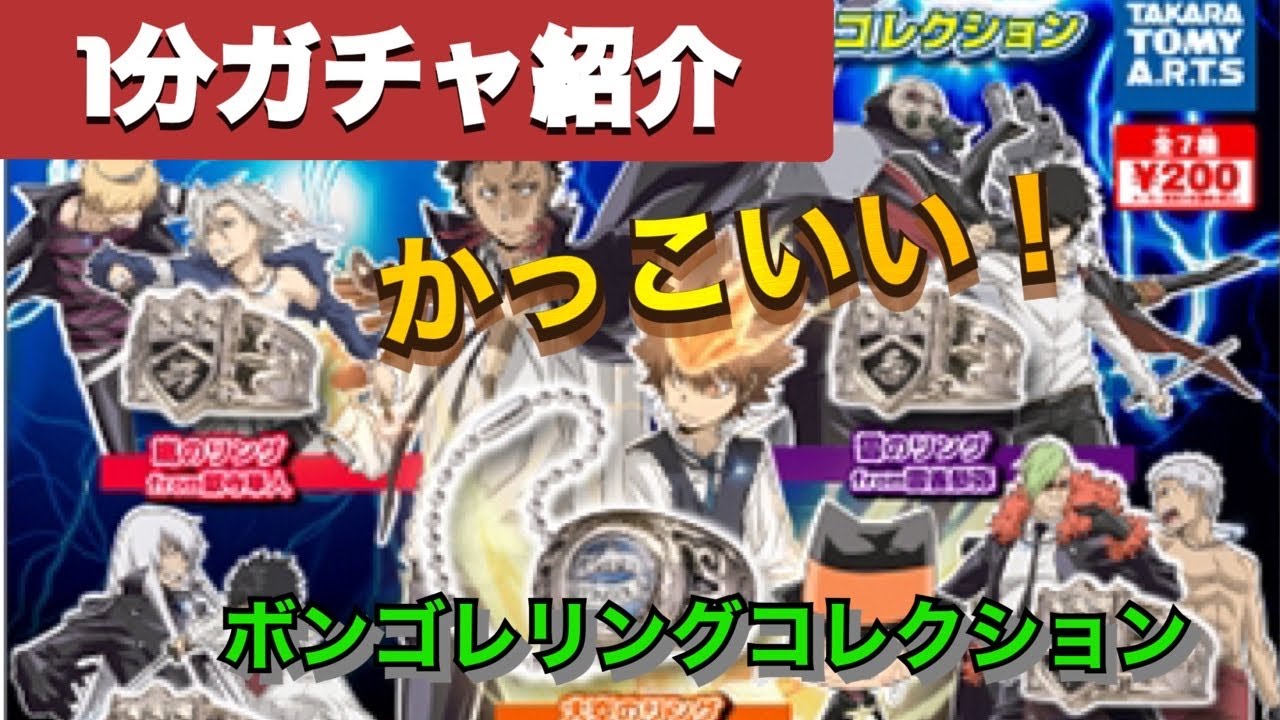 1分ガチャガチャ開封紹介 カテキョーヒットマンリボーンボンゴレリングコレクション 結婚指輪に是非 笑 Youtube