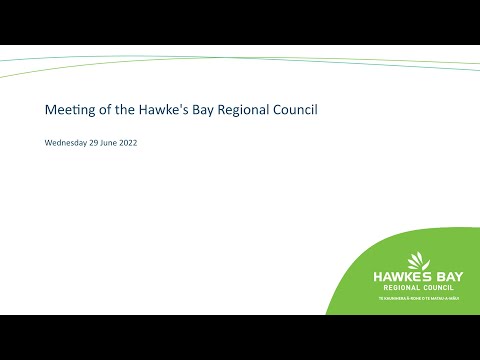 Hawke's Bay Regional Council - 29th June 2022