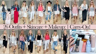 How to Pack 10 Days of Outfits (+ Skincare, Makeup, Haircare) in ONE CarryOn Suitcase!