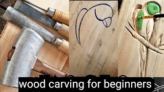 Parrot carving tutorial