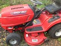 Troy-Bilt  Super Bronco  initial start.