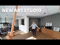 I built my dream art studio vlog 1 studio tour