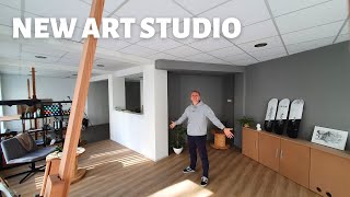 I Built my DREAM ART STUDIO! (vlog #1: studio tour)