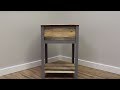 DIY Industrial Nightstand | Reclaimed Pallet Wood