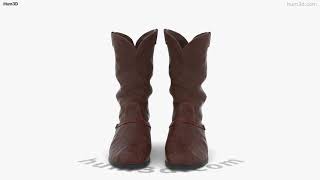 Download lagu Cowboy Boots 3D model by 3DModels.org