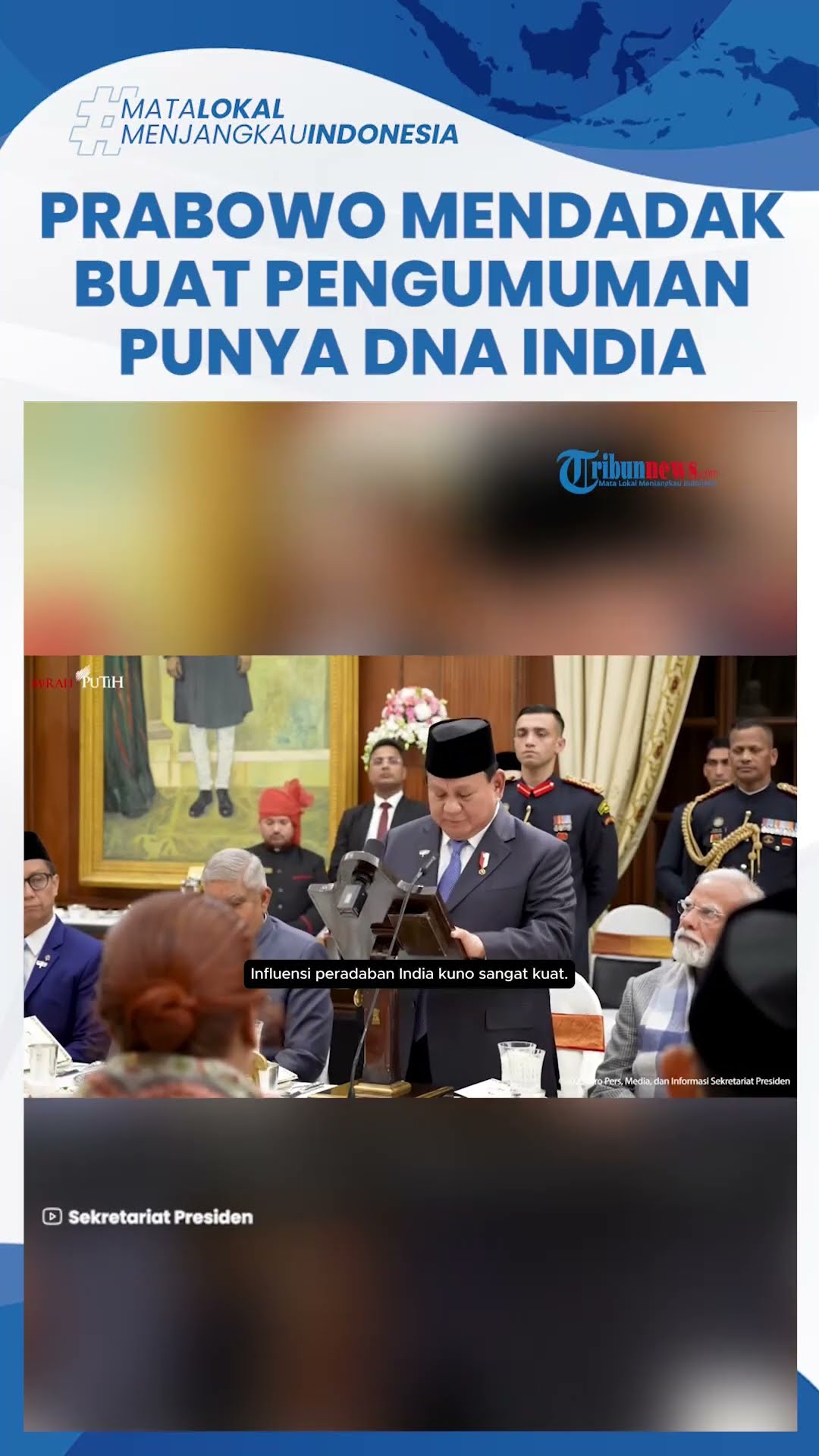 Kelakar Prabowo Buat Suasana Istana India Pecah, Disambut Riuh Tepuk Tangan hingga Gelak Tawa
