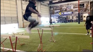 D.K. Metcalf's Insane 42-Inch Lateral Hurdles Will Make You Feel Weak