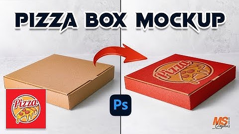 Pizza Box Mockup Design in Photoshop || Photoshop Tutorial || MS Graphics
