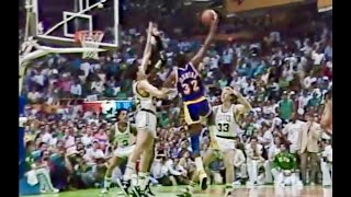 1987 | Lakers vs Celtics | Magic Johnson's Baby Hook Shot | NBA Finals Game 4 | 6-9-87