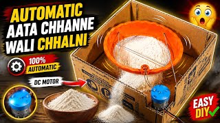 Handmade Automatic Flour Sifter Using DC Motor 😱 Creative DIY Project💡