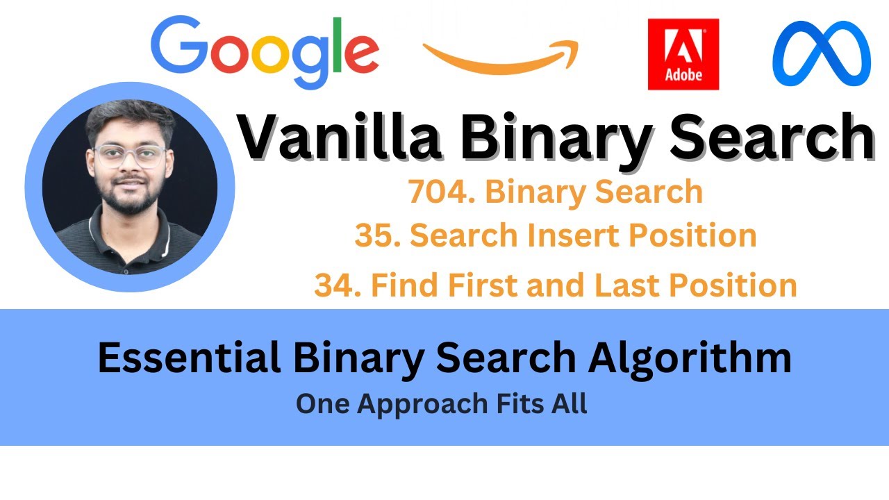 Master Vanilla Binary Search Algorithm | Essential Problems & Practice ...