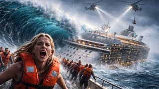 No Escape On The Ocean Mega Tsunami Destroys Cruise Ship Last-Minute Air Rescue