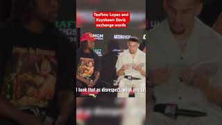 Teofimo Lopez and Keyshawn Davis exchange words. Thought? ⬇️ #boxeo #boxing #teofimolopez