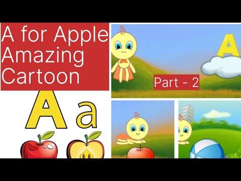 a for apple | abcd cartoon video | #kidssong | #alphabet