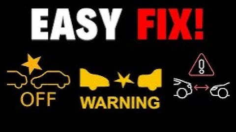 How To Fix & Reset FCW (Forward Collision warning) Light Stay on | Pre - Collision System Light On
