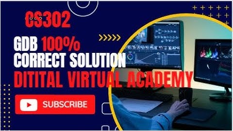 CS302 Gdb Solution 2023|| Cs302 Gdb Solution Spring 2023|| Cs302 Gdb 2023