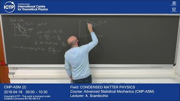 Advanced Statistical Mechanics (CMP-ASM) 2 of 12