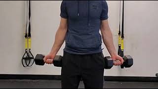 Dumbbell supine curl