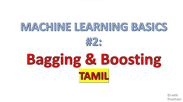 Bagging  and Boosting Explanation in Tamil | Machine Learning Basics -2 #machinelearning #bagging
