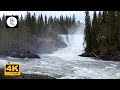 Waterfall in Sweden w/ DIMMED SCREEN - Natural Water Sounds for Spa, Sleep, Relaxation &amp; Work