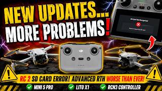DJI DID IT AGAIN! MORE NEW FIRMWARE UPDATES!  MORE PROBLEMS!? RC 2, MINI 5 PRO & LITO X1