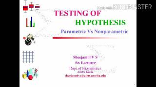 Testing of Hypothesis- Part II : Non Parametric Tests