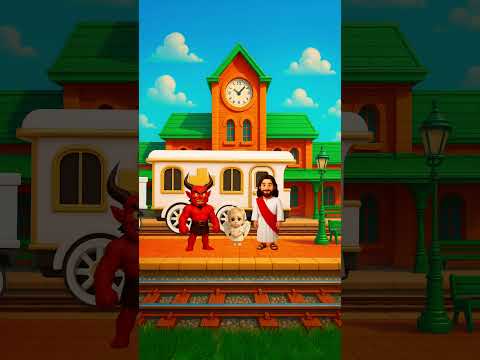 🚂 Иисус сел не в тот поезд! #иисус #библейскаявикторина #иисусхристос