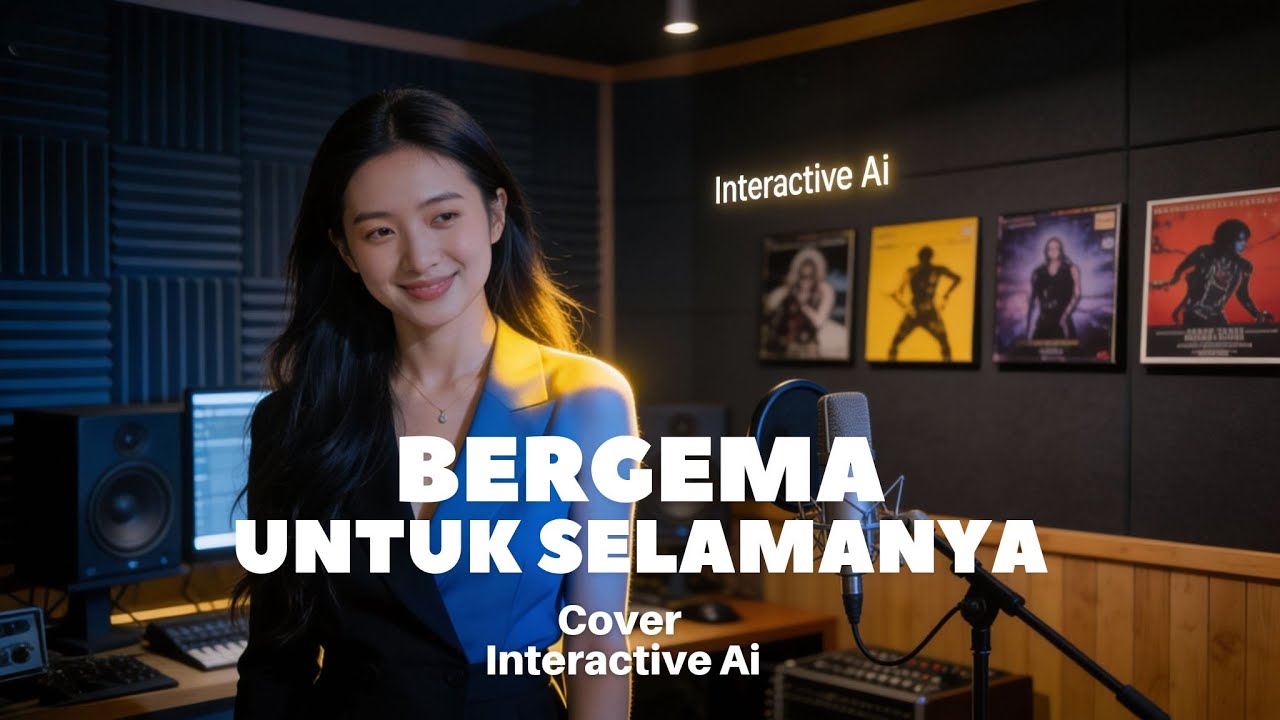Bergema Untuk Selamanya - Nadhif Basamalah - Cover Interactive Ai I Pop Jazz (Video Lirik)