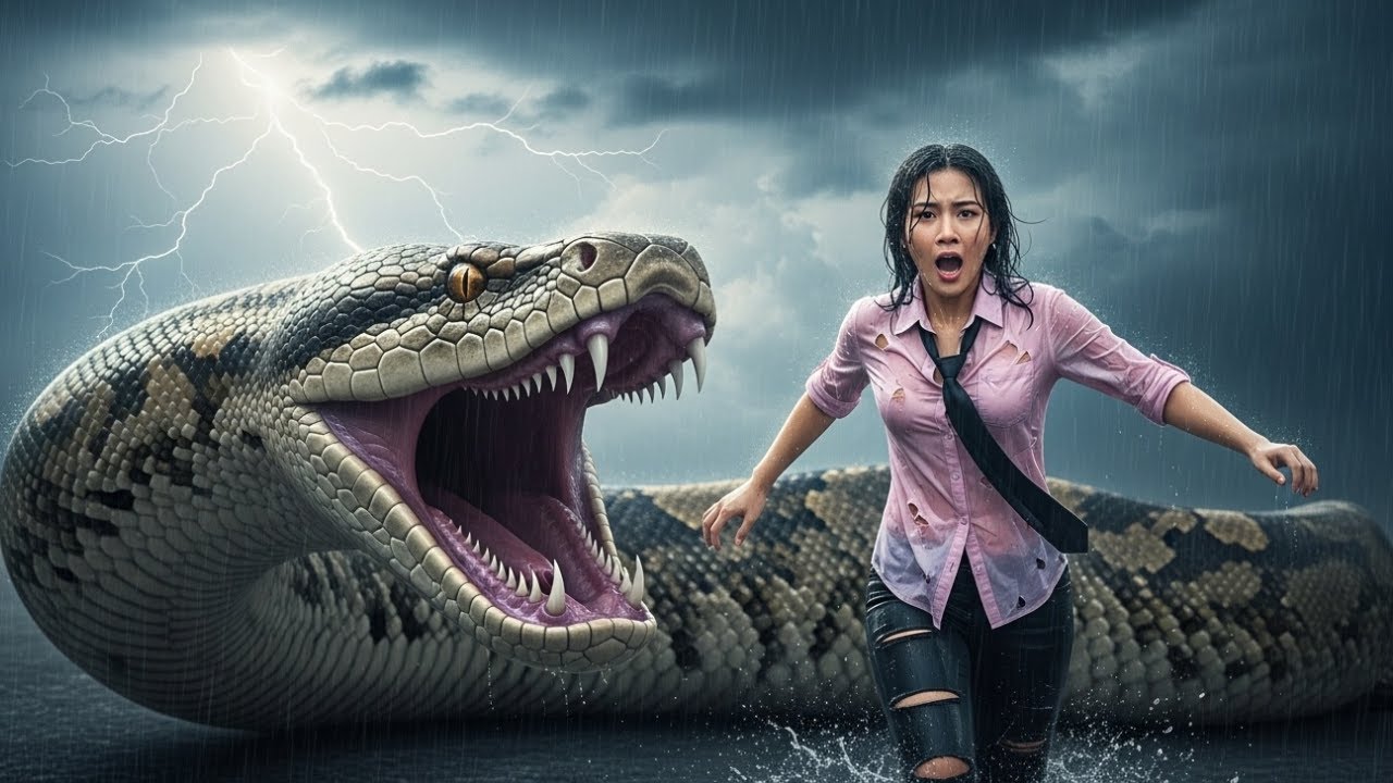 Part 4 – A Girl Alone Surviving In The Forest – Confronting The Giant Python Attack