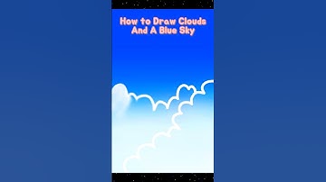 Ibis Paint X - How to Draw Clouds and A Blue Sky 🧊