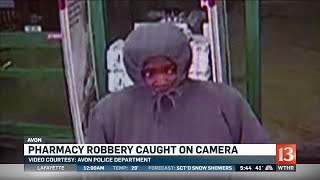 Avon pharmacy robber caught on camera