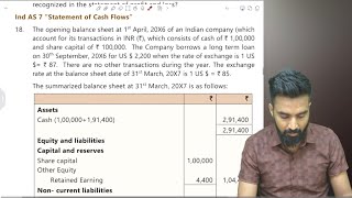 Q.18 - FR RTP May 2025 | Ind As 7 | Cash Flow Statements