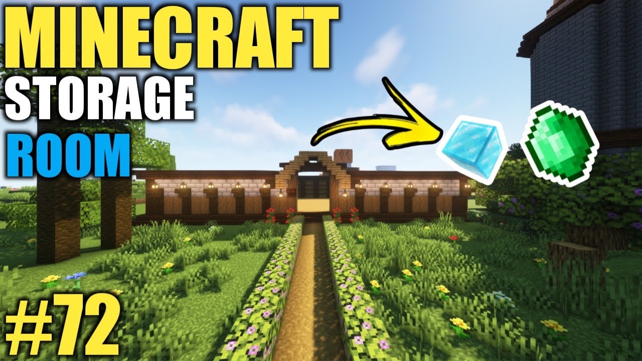 I MADE BIGGEST STORAGE ROOM IN MINECRAFT SURVIVAL #72 - YouTube